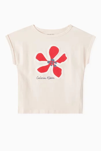 Flower T-shirt in Cotton-jersey