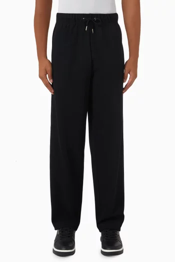 Towelling Tape Track Pants in Twill Tricot