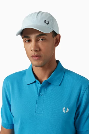 Classic Logo Cap in Cotton Piqué