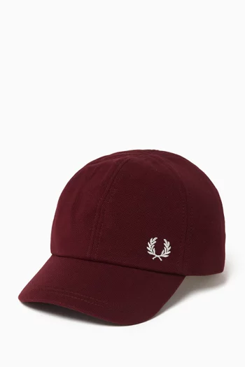 Classic Logo Cap in Cotton Piqué