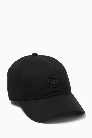 Logo Icon Baseball Cap in Cotton