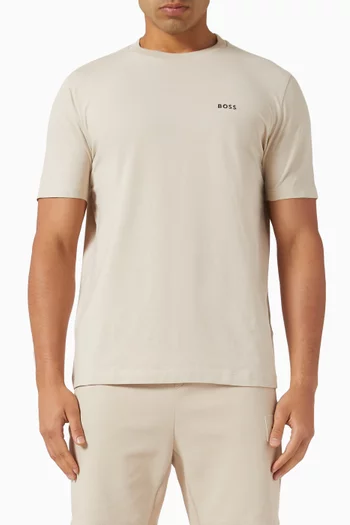 Logo T-shirt in Stretch Cotton