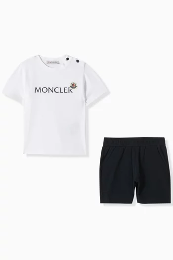 Logo T-shirt and Shorts, Set of 2