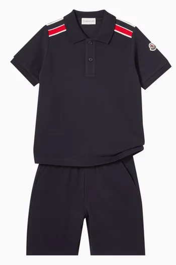 Logo Applique Polo Shirt
