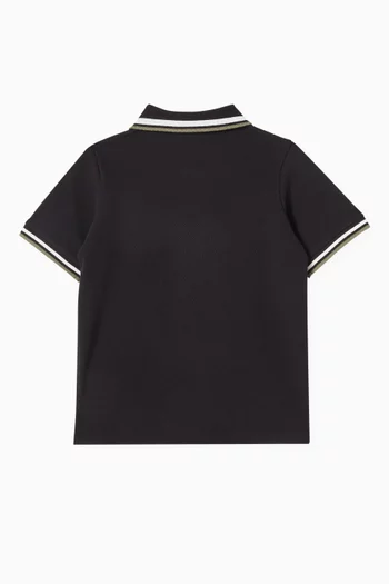 Logo Polo Shirt in Cotton-blend