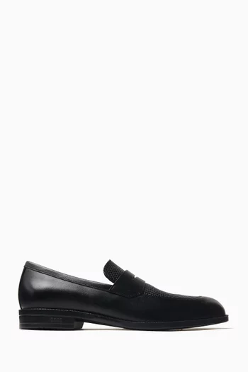 Tayil Woven Loafers in Leather