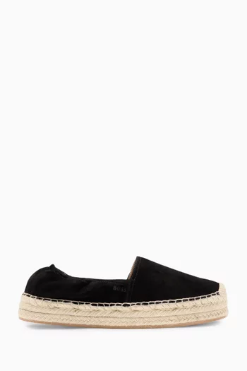 Logo Espadrilles in Suede