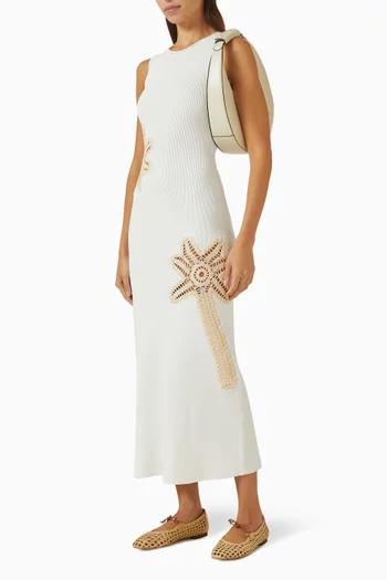 Riwa Palm-tree Knit Dress