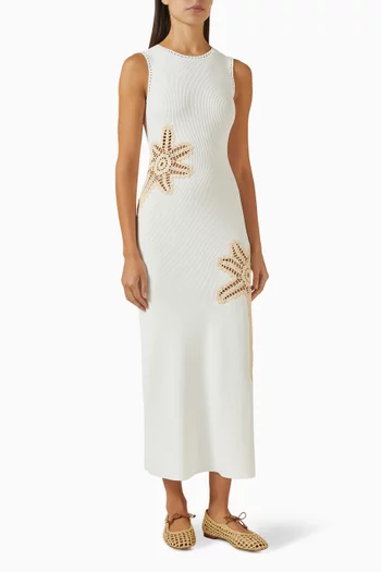 Riwa Palm-tree Knit Dress