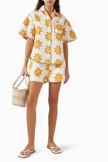 Camos Sun-print Shirt in Cotton