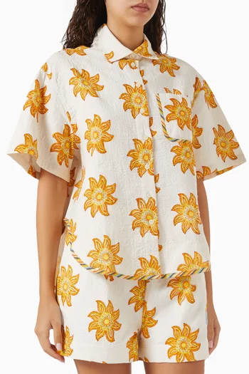 Camos Sun-print Shirt in Cotton