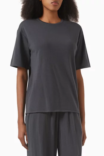 Crewneck T-shirt in Wool