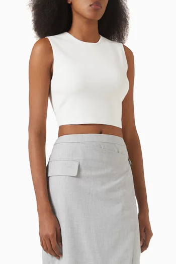 Crop Top in Viscose-knit