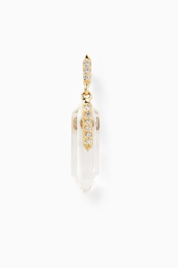 Moon N°2 Diamond Earring in 9kt Gold