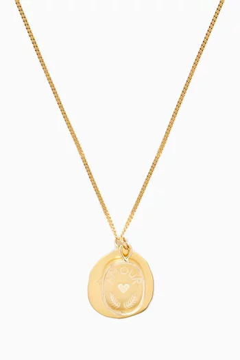 L'Amour Crystal Customizable Necklace in 9kt Gold