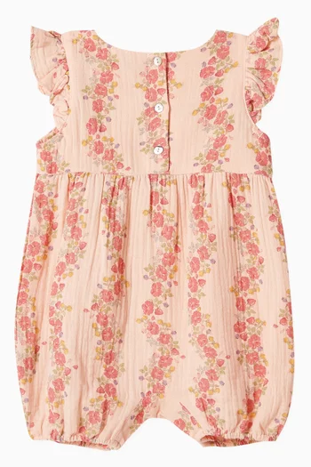 Coco Frill Romper in Organic Cotton