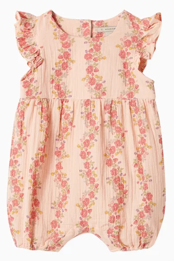 Coco Frill Romper in Organic Cotton
