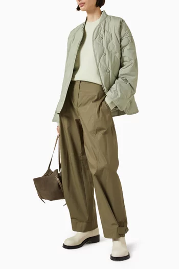 Oversized Quilted Liner Jacket