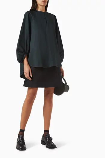 Balloon-Sleeve Blouse