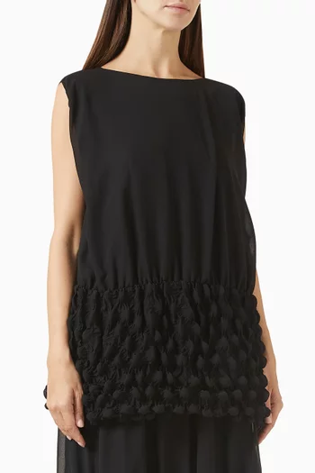 Bubble-Hem Blouse