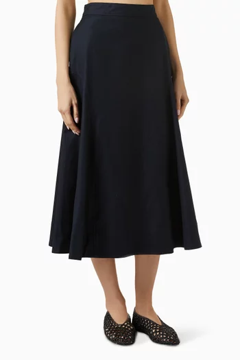 Rounded Midi Skirt