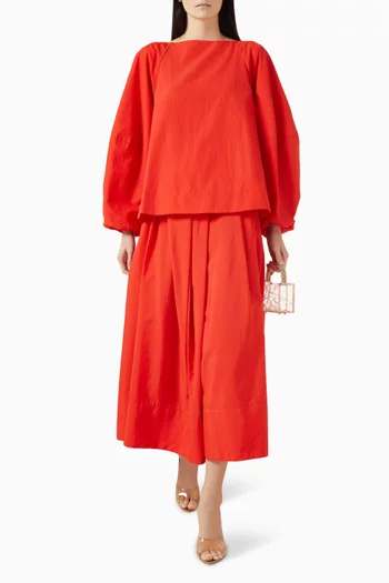 Voluminous Pleated Culottes