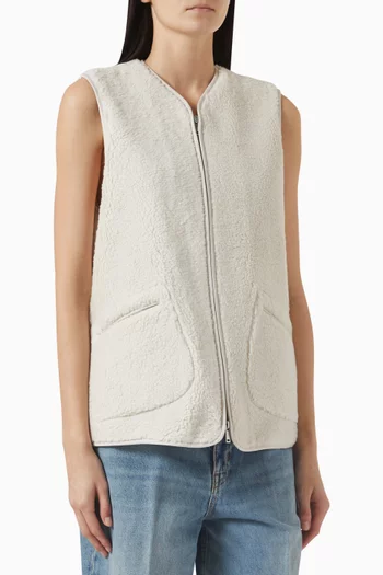 Oversized Faux Shearling Gilet