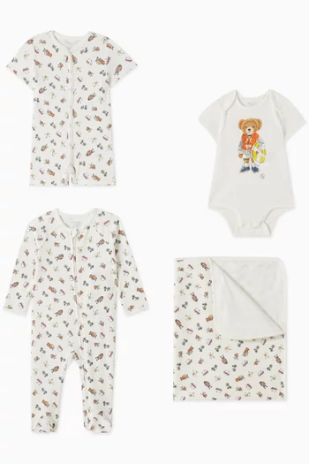 Polo Bear 5-Piece Gift Set in Cotton