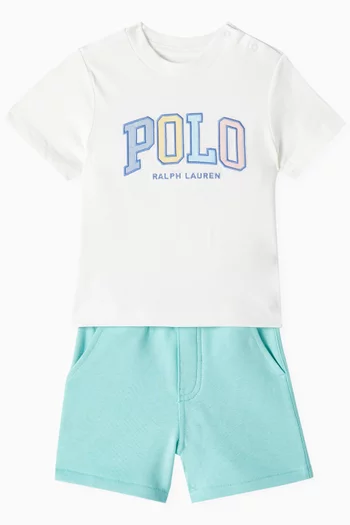 Embroidered-pony Polo Shirt in Pique-knit