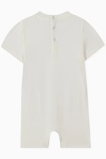 Polo Bear Romper in Cotton