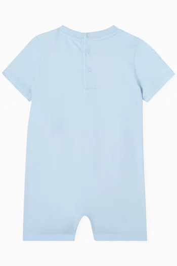 Bear-print Romper in Cotton