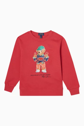 Polo Bear Sweatshirt in Cotton