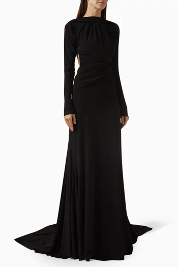 Open-back Gown in Jersey