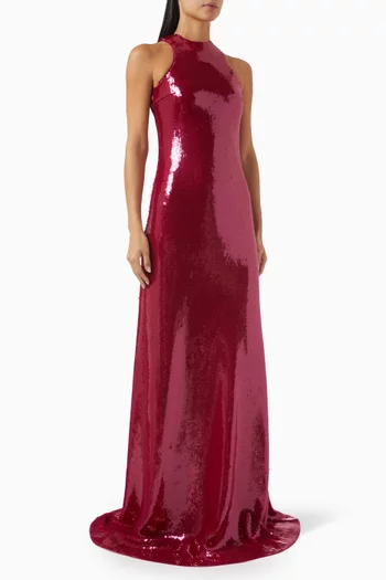 Sequin-embellished Gown
