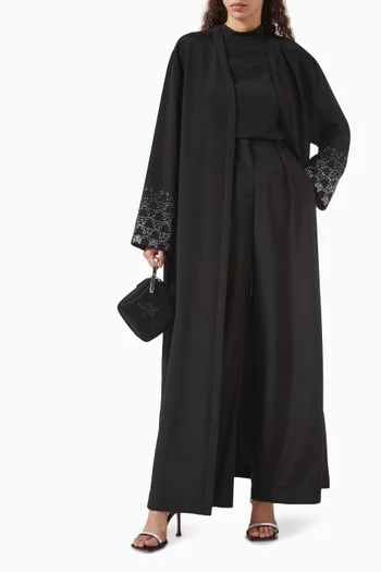 Straight Pants in Silk-blend