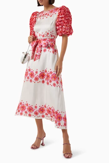 Natura Floral Midi Dress