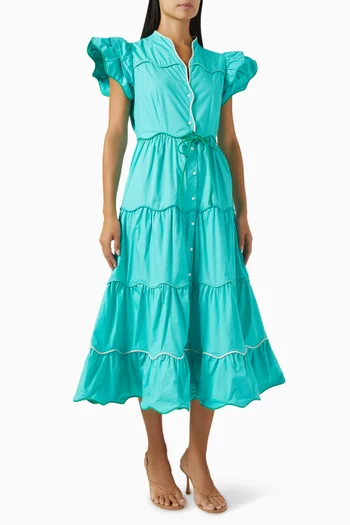 Baba Cay Midi Dress in Cotton