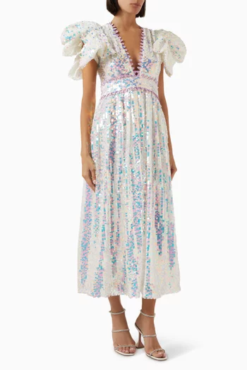 Nevis Sequin-embellished Maxi Dress