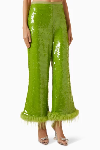 Oasis Sequin-embellished Pants