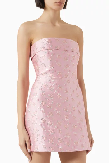Jodie Mini Dress in Jacquard
