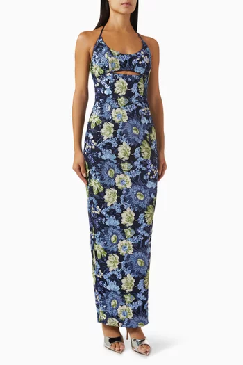 Sandra Embellished Maxi Dress