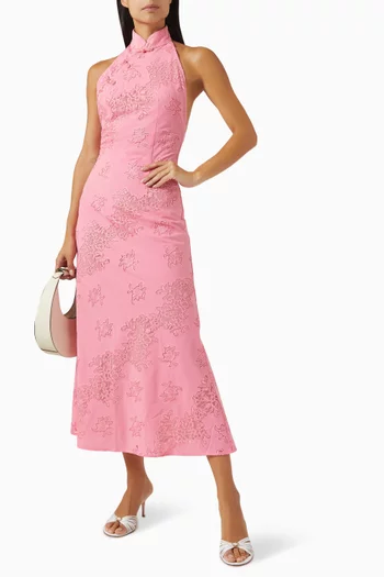 Sloane Floral-embroidered Dress
