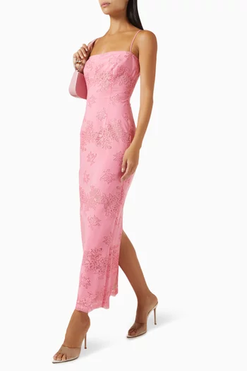 Sinead Floral-embroidered Dress