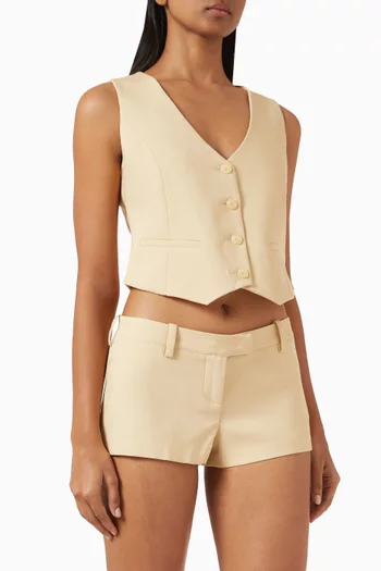 Roma Vest in Wool-blend