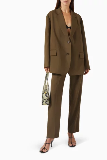 Bea Oversized Blazer in Suiting Fabric