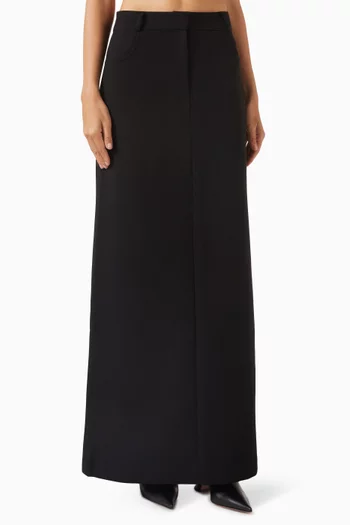 Malvo Maxi Pencil Skirt in Wool Blend