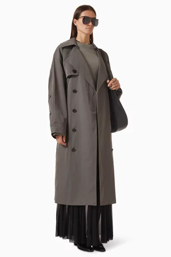 Oversized Mavis Water-repellent Trench in Lyocell