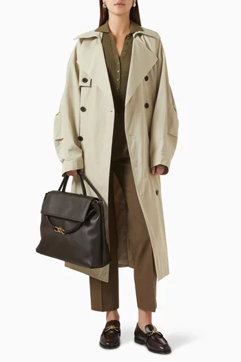 Oversized Mavis Trench Coat in Lyocell