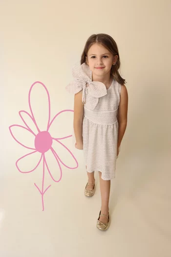 Macro Butterfly Applique Dress