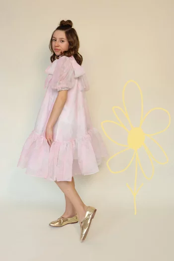 Tie-around Ruffle Dress